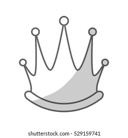 royal queen crown icon over over white background. vector illustration