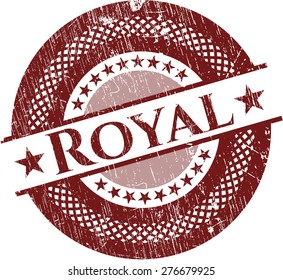 Royal red rubber stamp