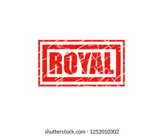 Royal red stamp