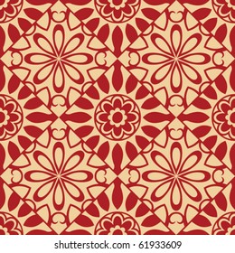 royal red textile design