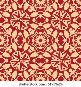 royal red textile design