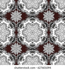 Royal retro background. Dim template. Vector. Pattern white elements. Design vintage for card, wallpaper, wrapping, textile. Floral classic texture.