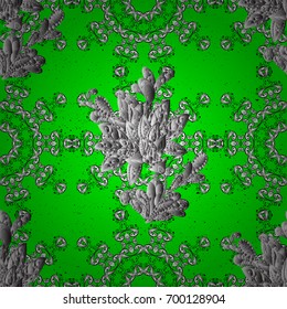 Royal retro background. White template. Floral classic texture. Vector. Design vintage for card, wallpaper, wrapping, textile. Pattern white elements.