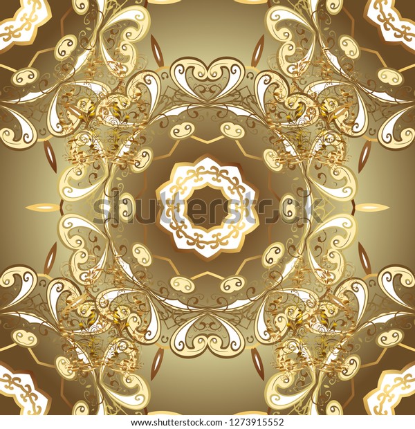 Royal Retro On Brown Beige Colors Royalty Free Stock Image