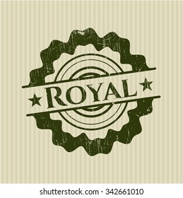 Royal rubber grunge seal