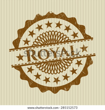 Royal rubber grunge seal