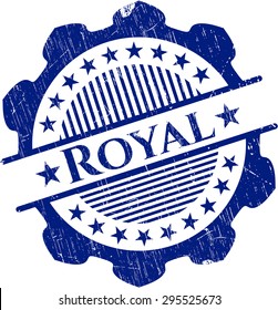 Royal rubber grunge stamp
