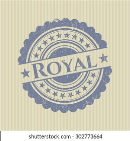 Royal rubber grunge stamp