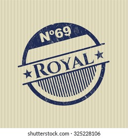 Royal rubber grunge stamp