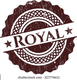 Royal rubber grunge stamp