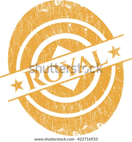 Royal rubber grunge stamp