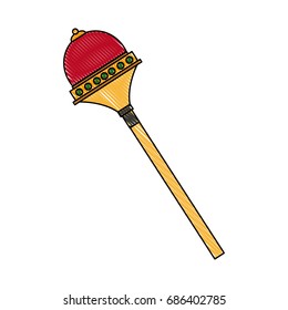 royal scepter drawing superhero accessory