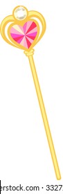 Royal Scepter Vector Illustration