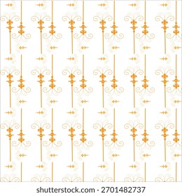 Padrão de rolagem real, ritmo ornamental dourado