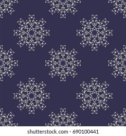 Royal Seamless Pattern of Flowers, Leaves and Lines. Elegant Vintage Template from Ornate Frames. Calligraphic Texture for Paper Wallpapers, Backgrounds, Notebooks and Brochures. 