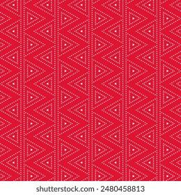 Patrón rojo sin costuras real del arte indio de Bandhani