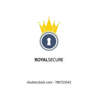 Royal Secure logo template design vector