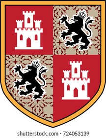 Royal shield Coat of Arms vector