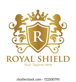 Royal Shield and Lion Logo