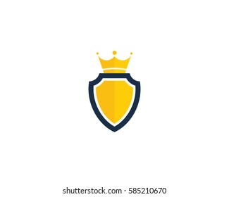 Royal Shield Logo Design Element