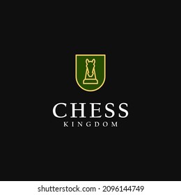 royal shield logo horses design castle