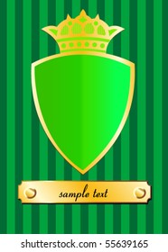 royal shield on the background