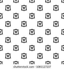 Royal shield pattern vector seamless repeating for any web design