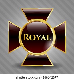 Royal shiny badge