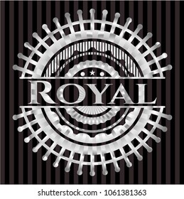 Royal silver emblem