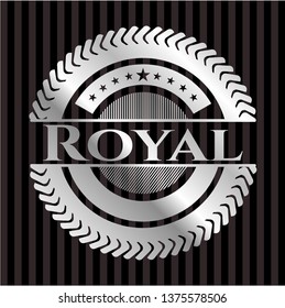 Royal silvery emblem