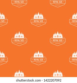 Royal size pattern vector orange for any web design best