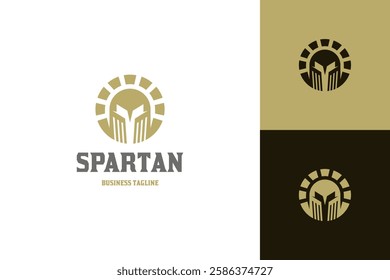 royal spartan vector logo design