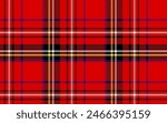 Royal Stewart Tartan Plaid Pattern for Fabrics, Textile Prints and Backgrounds. Vector Illustration.