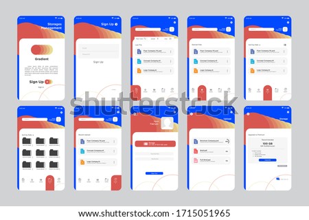 Royal Storage Management App UI Kit Template