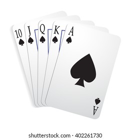 27.693 Royal Flush Cards Images, Stock Photos, 3D objects, & Vectors ...