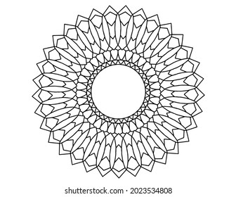 Mandaladesign im königlichen Stil für Hintergrund, Textur, Tätowierung, Mehndi, Ornamente, Kunst, Farbbuch,