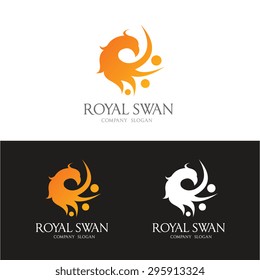 Royal Swan Logo Template