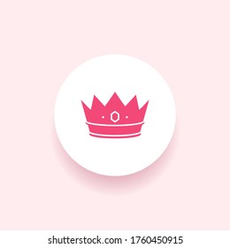 Royal symbol icon, monogram crown Icon. Vector illustration EPS 10.