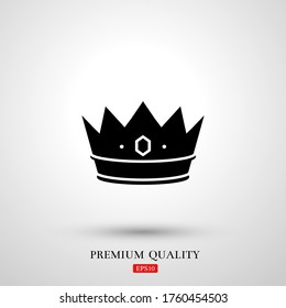 Royal symbol icon, monogram crown Icon. Vector illustration EPS 10.