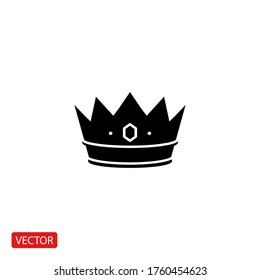 Royal symbol icon, monogram crown Icon. Vector illustration EPS 10.