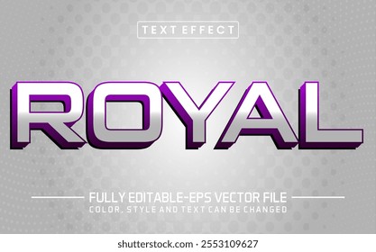Royal text editable style effect	