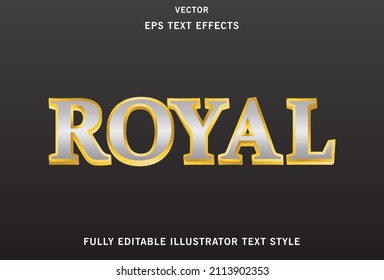 Royal Text Effect With Luxury Style.