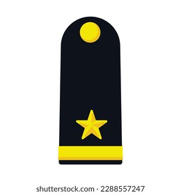 Royal Thai Air Force military rank in modern flat style vector.