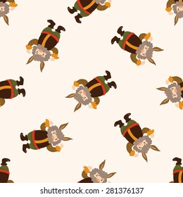 Royal theme king , cartoon seamless pattern background
