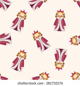 Royal theme king , cartoon seamless pattern background