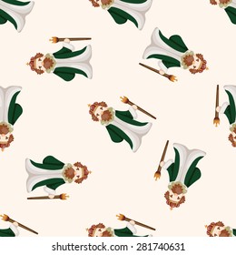 Royal theme king , cartoon seamless pattern background