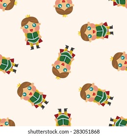 Royal theme prince ,seamless pattern