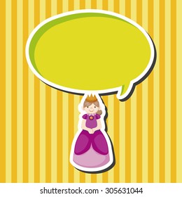 Royal theme princess elements vector,eps
