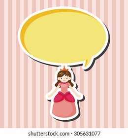 Royal theme princess elements vector,eps