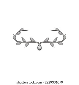 royal tiara crown cartoon. royal tiara crown sign. isolated symbol vector illustration